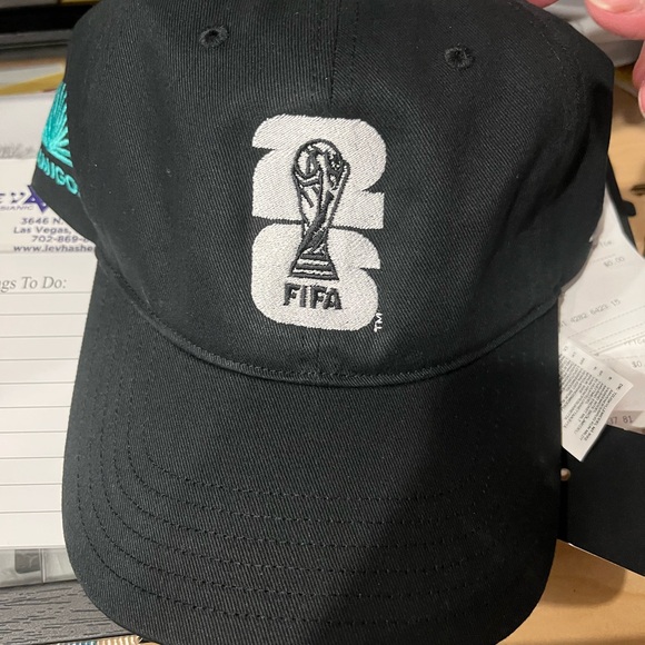 Adidas Black Cap with FIFA Logo - Picture 1 of 3